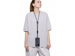 Ремешок на шею для телефона «Нэко», черный