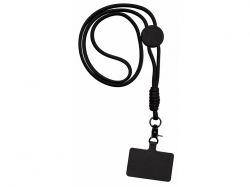 Ремешок на шею для телефона «Нэко», черный
