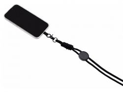 Ремешок на шею для телефона «Нэко», черный