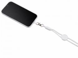 Ремешок на шею для телефона «Нэко», белый