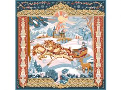 Платок «Русская зима»