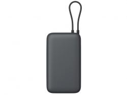Внешний аккумулятор с встроенным кабелем Xiaomi Power Bank 20000mAh (Integrated Cable) GL Dark Gray