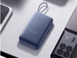 Внешний аккумулятор со встроенным кабелем Xiaomi 33W Power Bank 20000mAh (Integrated Cable) Blue GL