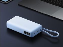 Внешний аккумулятор со встроенным кабелем Xiaomi 67W Power Bank 20000 (Integrated Cable) Ice Blue