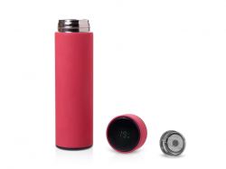 Термос FAMILY MARK LED, индикатор, soft touch