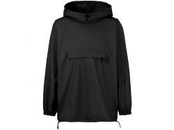 Дождевик-анорак Hard Work, укороченный, черный, единый размер