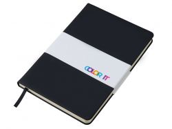 Бизнес-блокнот "С3" софт-тач с магнитом, твердая обложка, 96 листов, черный