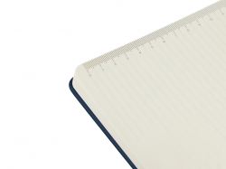 Бизнес-блокнот "С3" софт-тач с магнитом, твердая обложка, 96 листов, темно-синий