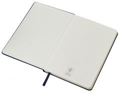 Бизнес-блокнот "С3" софт-тач с магнитом, твердая обложка, 96 листов, темно-синий