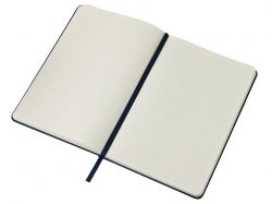 Бизнес-блокнот "С3" софт-тач с магнитом, твердая обложка, 96 листов, темно-синий