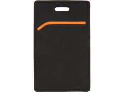 Чехол для пропуска Multimo, черный с оранжевым