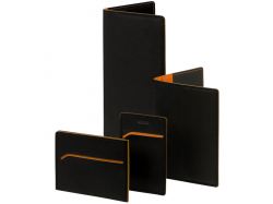 Чехол для пропуска Multimo, черный с оранжевым