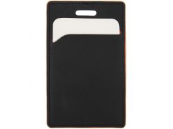 Чехол для пропуска Multimo, черный с оранжевым