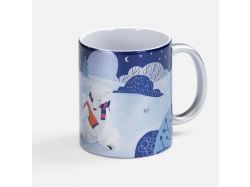 Кружка «Праздничный полюс», серебристая