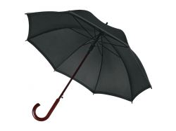 УЦЕНКА! Зонт-трость светоотражающий Reflect, черный