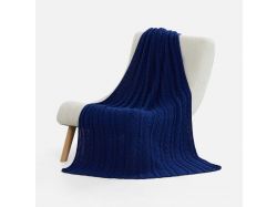 Плед Eloisa, темно-синий (кобальт)