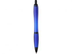 Nash шариковая ручка из переработанного пластика с черной отделкой (черные чернила) - Королевский синий