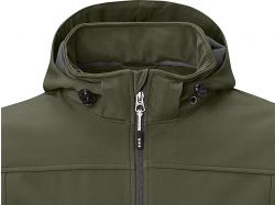 Куртка софтшел "Ланглей" мужская, зеленый лесной