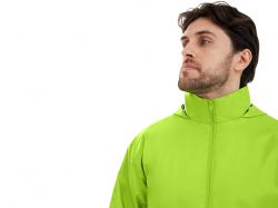 Ветровка "Miami 2.0" мужская с чехлом, зеленое яблоко