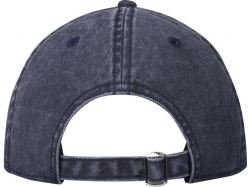 Графтон 6-панельная промытая кепка, темно-синий