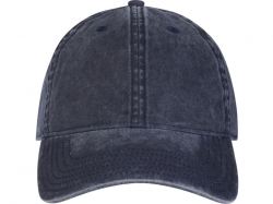 Графтон 6-панельная промытая кепка, темно-синий