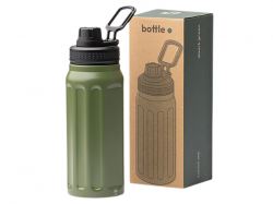 Термос с двойными стенками NOBLEK/НОБЛЕК, темно-зеленый