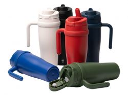 Термокружка KALAM/КАЛАМ с двойными стенками, винтажный белый