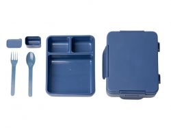Ланч-бокс COMIX/КОМИКС с тремя отделениями, синий нейви