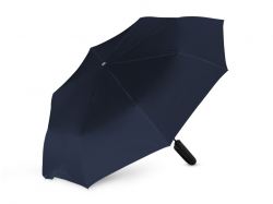 Складной зонт ALCIRA/АЛЬКИРА с системой защиты от снежной бури и ручкой-карабином, синий нейви