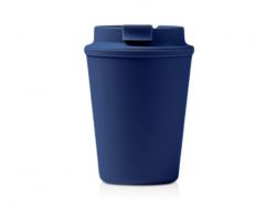 Стакан OKLAN/ОКЛАН с полипропиленовым корпусом и крышкой, синий нейви