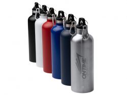 Бутылка LUWAK/ЛЮВАК из переработанной нержавеющей стали с карабином, красный