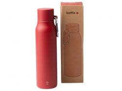 Термобутылка CUBEL/КЬЮБЕЛ с двойными стенками, темно-красный