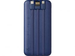 Внешний беспроводной аккумулятор c QC/PD «Арти», 10000 mAh, темно-синий