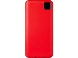 Внешний аккумулятор со встроенными кабелями «Фрэйм», 10000мач, красный