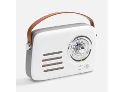 Bluetooth-колонка с радио Retronica, белая