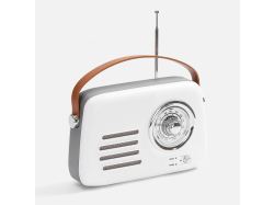 Bluetooth-колонка с радио Retronica, белая