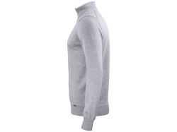 Everett Half Zip Sweater (grey melange)