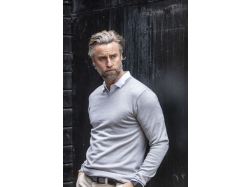 Everett V-Neck (anthracite melange)