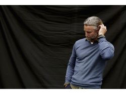 Everett V-Neck (grey melange)