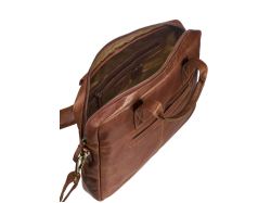 Leather Line Briefcase (cognac)