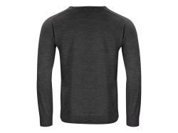 Merino V-Neck (dark grey melange)