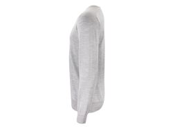 Merino V-Neck (light grey melange)