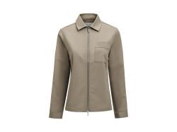 Modern Zip Overshirt Woman (walnut)