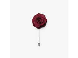 Solid Hankie & Lapel Pin (wine)