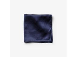 Solid Hankie & Lapel Pin (navy)