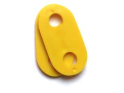 Drawstring Stoppers (yellow)