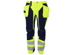 6513 Waistpant En Iso 20471 (yellow/ navy)
