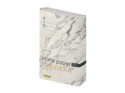 Ежедневник с каменной бумагой недатированный А5 "Carrara", белый