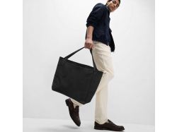 Шоппер-оверсайз Grossbag из переработанного хлопка 340 г, черный