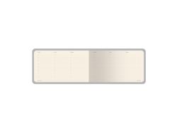 Еженедельник недатированный А6 "Мегаполис Вельвет", зефирный голубой